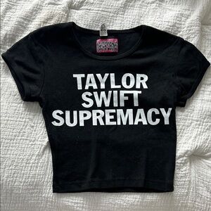 Taylor Swift Supremacy Crop Top from hoesforclothes